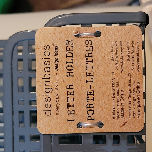 design basics gray coated metal letter holder - Picture 3 of 4